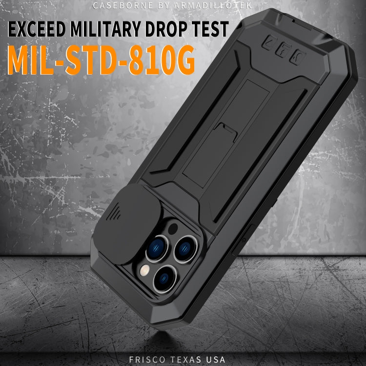 For iPhone 14 Pro Max R-JUST Shockproof Life Waterproof Dust-proof Case (Black) - free shipping - PMC TechLife - Order now!