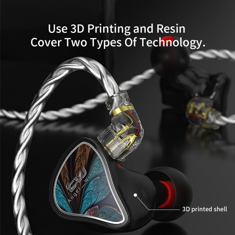 CVJ Angel Wings Hybrid Technology HiFi Music Wired Earphone With Mic - free shipping - PMC TechLife - Order now!
