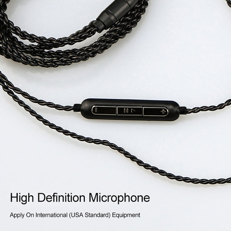 CVJ-V1 1.25m Oxygen-free Copper Silver Plated Upgrade Cable For 0.75mm Earphones, Without Mic - Cable & Splitter by CVJ | Online Shopping South Africa | PMC TechLife | Buy Now Pay Later Mobicred