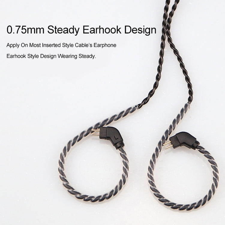 CVJ-V1 1.25m Oxygen-free Copper Silver Plated Upgrade Cable For 0.75mm Earphones, Without Mic - Cable & Splitter by CVJ | Online Shopping South Africa | PMC TechLife | Buy Now Pay Later Mobicred