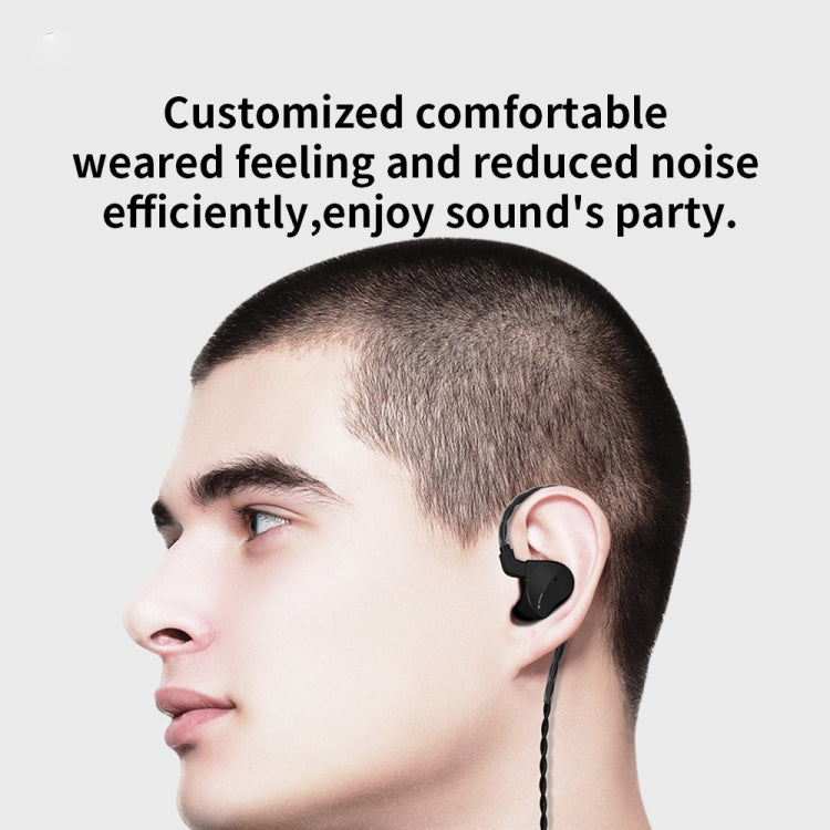 CVJ Mirror Hybrid Technology HiFi Music Wired Earphone With Mic(Black) - free shipping - PMC TechLife - Order now!
