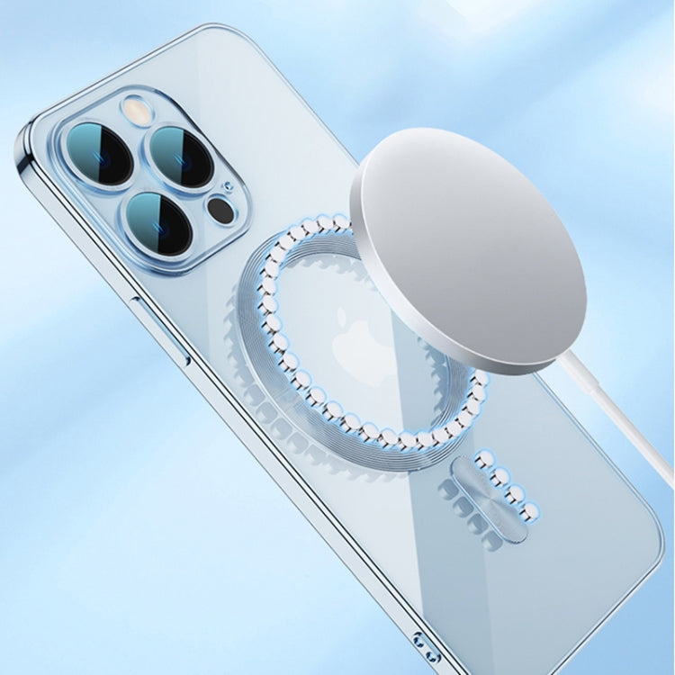 For iPhone 13 Pro Max Whorl Electroplated MagSafe Magnetic Phone Case (Gold) - iPhone 13 Pro Max Cases by PMC TechLife | Online Shopping South Africa | PMC TechLife