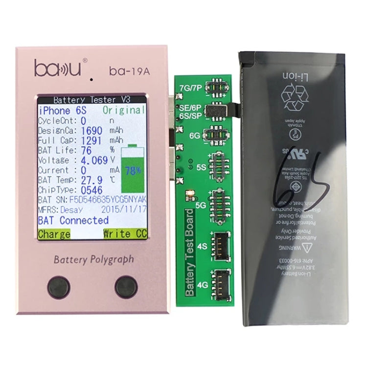 BAKU BA-19A Battery Polygraph for iPhone Battery(Rose Gold) - free shipping - PMC TechLife - Order now!