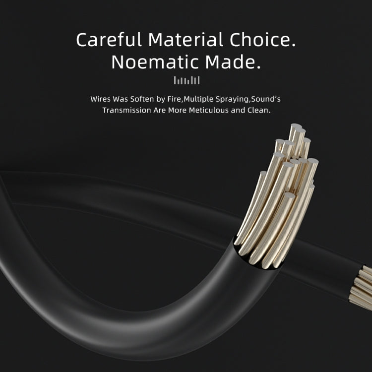 CVJ V2 1.25m Oxygen-free Copper Original 3.5mm Elbow Earphone Cable, Style:0.78mm No Mic(Black) - Cable & Splitter by CVJ | Online Shopping South Africa | PMC TechLife | Buy Now Pay Later Mobicred