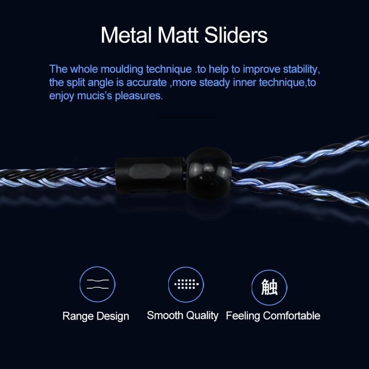 CVJ V3 1.2m 16 Cores Silver-plated 3.5mm Earphone Cable, Style:0.75mm(Silver) - Cable & Splitter by CVJ | Online Shopping South Africa | PMC TechLife | Buy Now Pay Later Mobicred