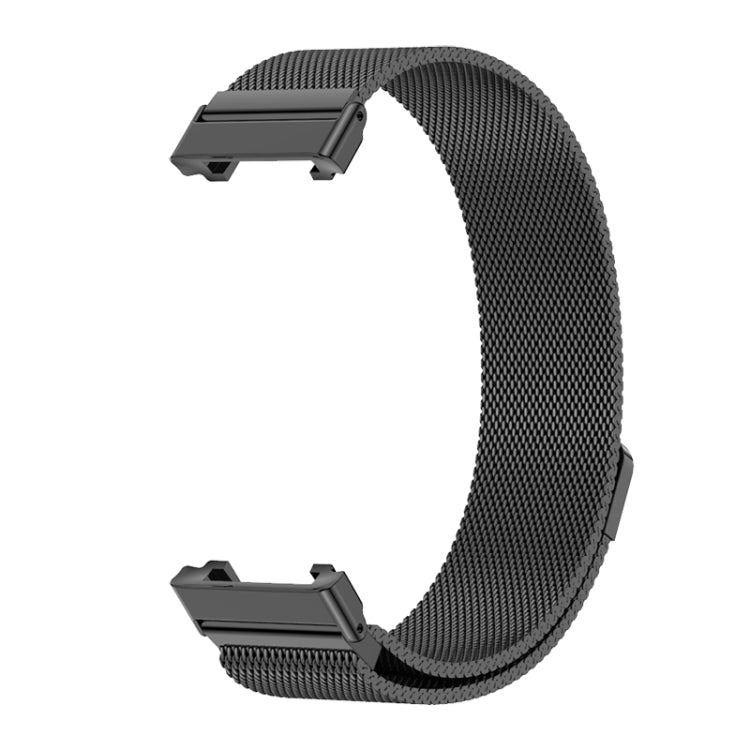 For Xiaomi Mi Band 7 Pro Mijobs Milan Magnetic Stainless Steel Watch Band(Black) - Watch Bands by MIJOBS | Online Shopping South Africa | PMC TechLife | Buy Now Pay Later Mobicred