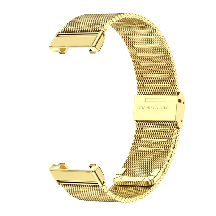 For Xiaomi Mi Band 7 Pro Mijobs Milan Buckle Stainless Steel Watch Band(Gold) - Watch Bands by MIJOBS | Online Shopping South Africa | PMC TechLife | Buy Now Pay Later Mobicred