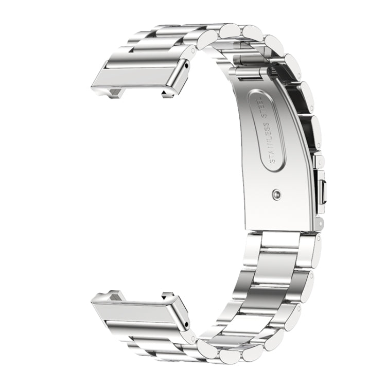 For Xiaomi Mi Band 7 Pro Mijobs Three-bead Metal Stainless Steel Watch Band(Silver) - free shipping - PMC TechLife - Order now!