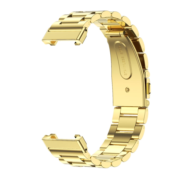 For Xiaomi Mi Band 7 Pro Mijobs Three-bead Metal Stainless Steel Watch Band(Gold) - free shipping - PMC TechLife - Order now!