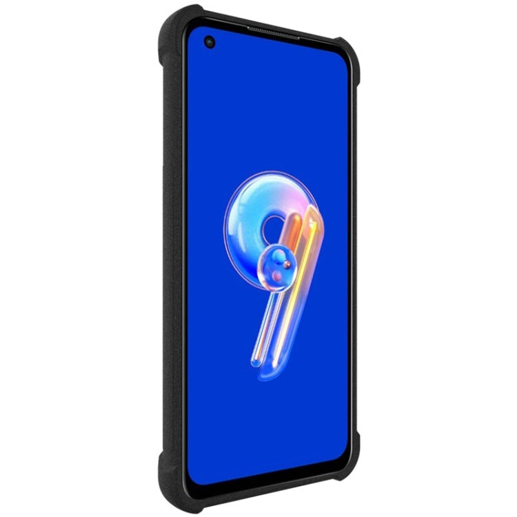 For Asus Zenfone 9 5G IMAK All-inclusive Shockproof Airbag TPU Case (Matte Black) - ASUS Cases by imak | Online Shopping South Africa | PMC TechLife | Buy Now Pay Later Mobicred