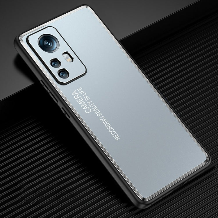 For Xiaomi 12/12S/12X Light and Shadow Series Frosted Metal Phone Case(Blue) - free shipping - PMC TechLife - Order now!