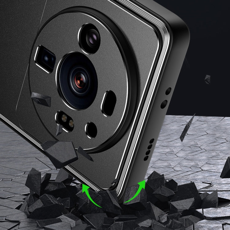 For Xiaomi 12/12S/12X Light and Shadow Series Frosted Metal Phone Case(Blue) - free shipping - PMC TechLife - Order now!