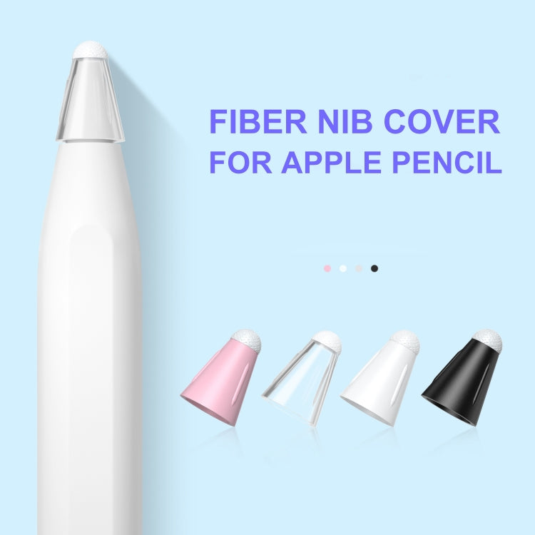 8 PCS / Set Fiber Texture Nib Protector For Apple Pencil(Transparent) - Pencil Accessories by PMC TechLife | Online Shopping South Africa | PMC TechLife