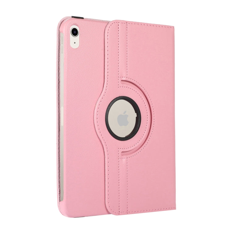 For iPad 2025 / 2022 360 Degree Rotation Litchi Texture Flip Leather Tablet Case with Holder (Pink) - iPad 2025 / 2022 Cases by PMC TechLife | Online Shopping South Africa | PMC TechLife | Buy Now Pay Later Mobicred