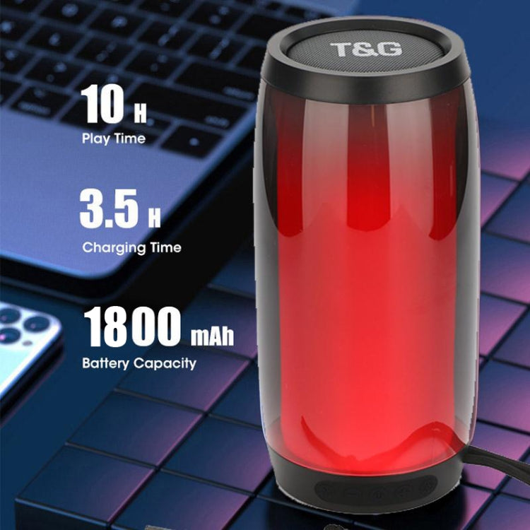 T&G TG335 1800mAh Portable Color LED Wireless Bluetooth Speaker(Red) - Desktop Speaker by T&G | Online Shopping South Africa | PMC TechLife | Buy Now Pay Later Mobicred