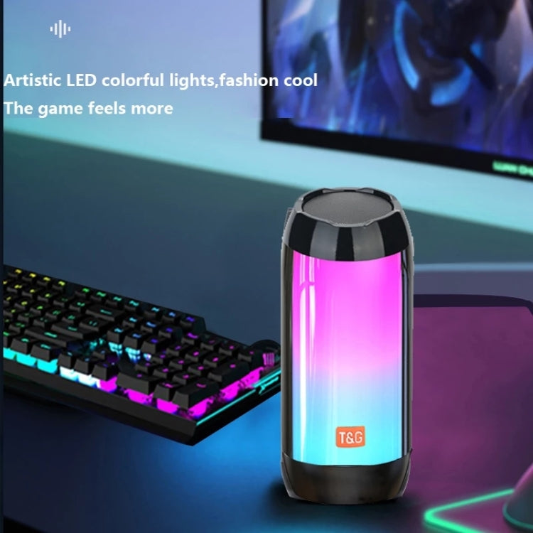 T&G TG643 Portable LED Light Waterproof Subwoofer Wireless Bluetooth Speaker(Black) - Waterproof Speaker by T&G | Online Shopping South Africa | PMC TechLife | Buy Now Pay Later Mobicred