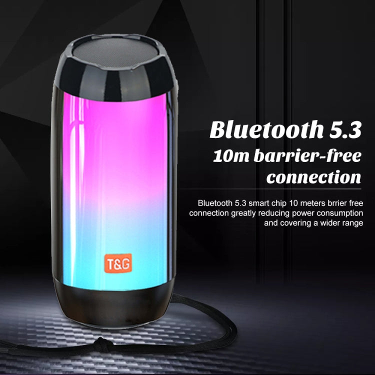 T&G TG643 Portable LED Light Waterproof Subwoofer Wireless Bluetooth Speaker(Black) - Waterproof Speaker by T&G | Online Shopping South Africa | PMC TechLife | Buy Now Pay Later Mobicred