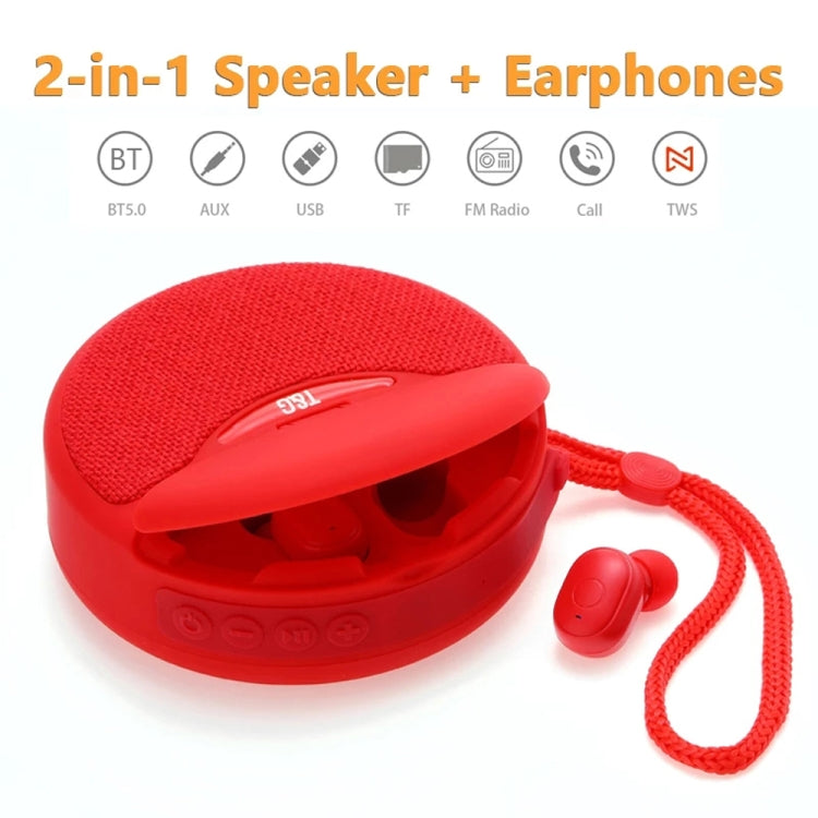 T&G TG808 2 in 1 Mini Wireless Bluetooth Speaker Wireless Headphones(Grey) - Mini Speaker by T&G | Online Shopping South Africa | PMC TechLife