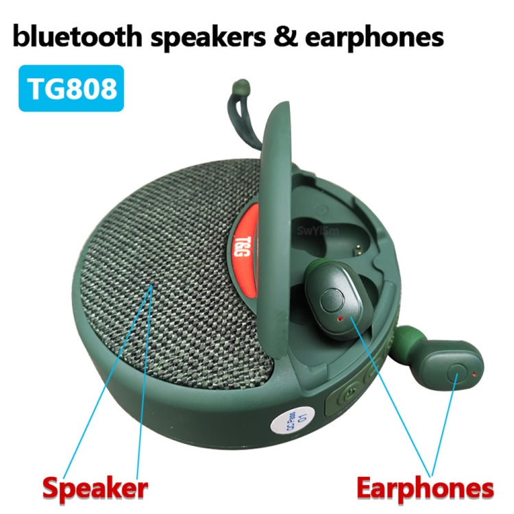 T&G TG808 2 in 1 Mini Wireless Bluetooth Speaker Wireless Headphones(Grey) - Mini Speaker by T&G | Online Shopping South Africa | PMC TechLife