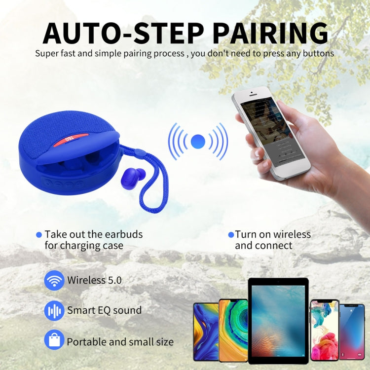 T&G TG808 2 in 1 Mini Wireless Bluetooth Speaker Wireless Headphones(Green) - Mini Speaker by T&G | Online Shopping South Africa | PMC TechLife | Buy Now Pay Later Mobicred