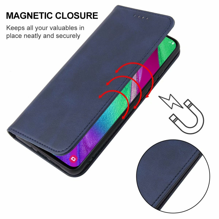 For Samsung Galaxy A40 Magnetic Closure Leather Phone Case(Blue) - free shipping - PMC TechLife - Order now!
