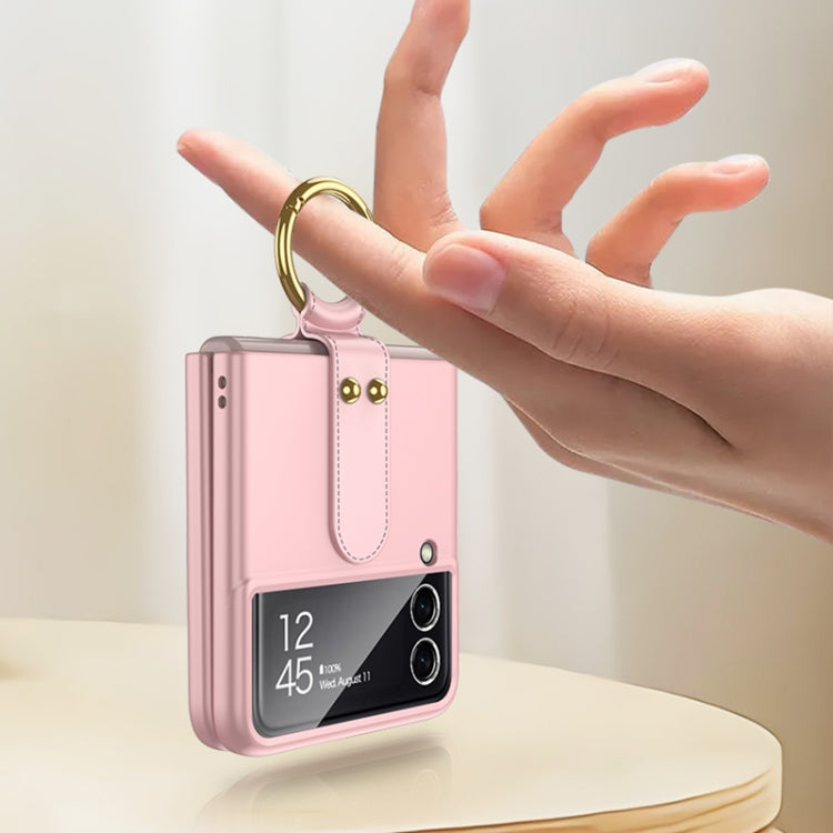 For Samsung Galaxy Z Flip4 GKK Ultra-thin PC Full Coverage Phone Flip Case with Ring Holder(Dark Green) - Galaxy Z Flip4 5G Cases by GKK | Online Shopping South Africa | PMC TechLife