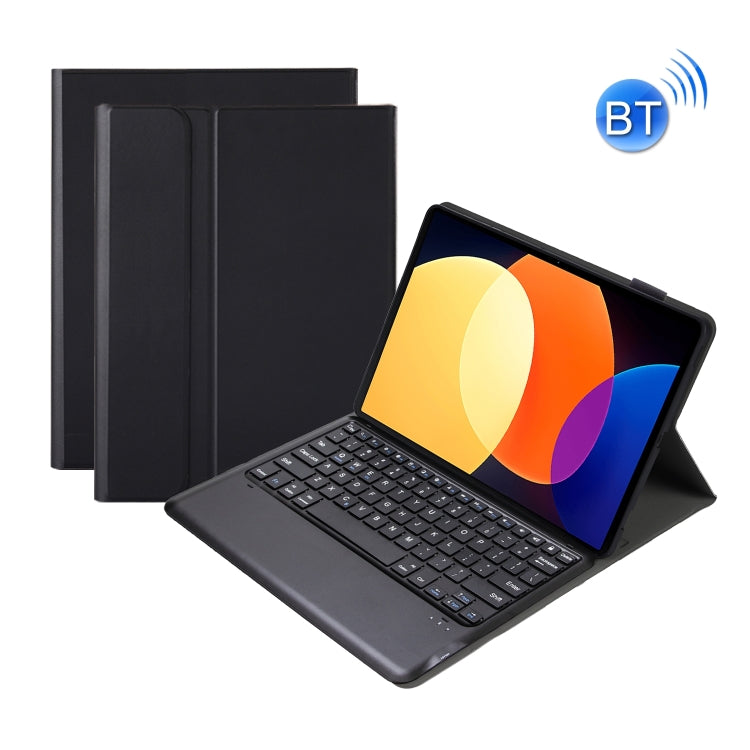 A0N4 Detachable Sheep Pattern TPU Bluetooth Keyboard Tablet Leather Case For Xiaomi Pad 5 Pro 12.4(Black) - Mi Pad 5 Pro 12.4 Case by PMC TechLife | Online Shopping South Africa | PMC TechLife