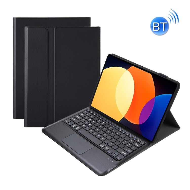 A0N4-A Detachable Sheep Pattern TPU Bluetooth Keyboard Tablet Leather Case with Touchpad For Xiaomi Pad 5 Pro 12.4(Black) - Mi Pad 5 Pro 12.4 Case by PMC TechLife | Online Shopping South Africa | PMC TechLife
