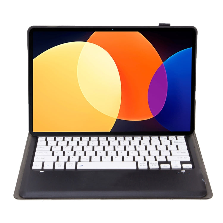 A0N4-A Detachable Sheep Pattern TPU Bluetooth Keyboard Tablet Leather Case with Touchpad For Xiaomi Pad 5 Pro 12.4(Black+White) - Mi Pad 5 Pro 12.4 Case by PMC TechLife | Online Shopping South Africa | PMC TechLife