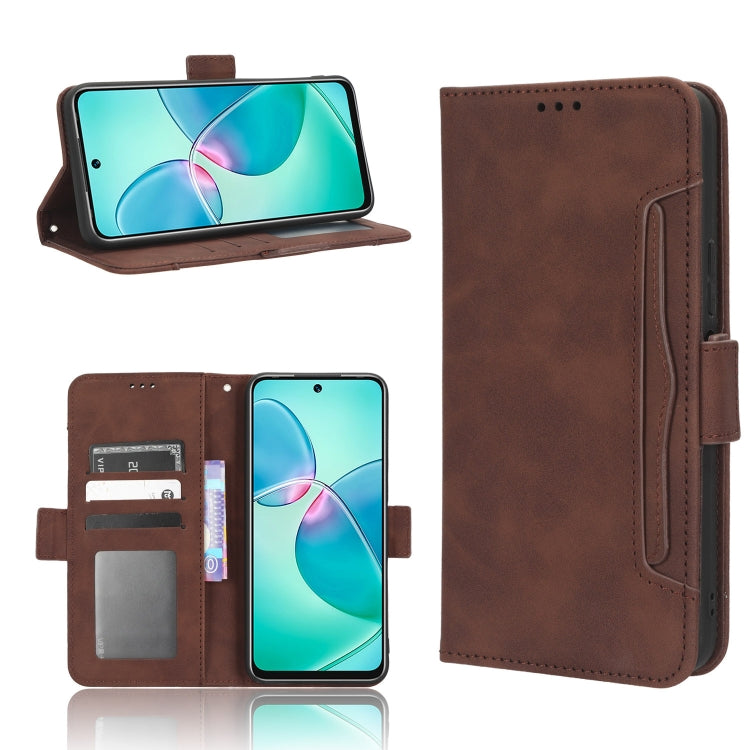 For Infinix Note 12i Skin Feel Calf Texture Card Slots Leather Phone Case(Brown) - free shipping - PMC TechLife - Order now!