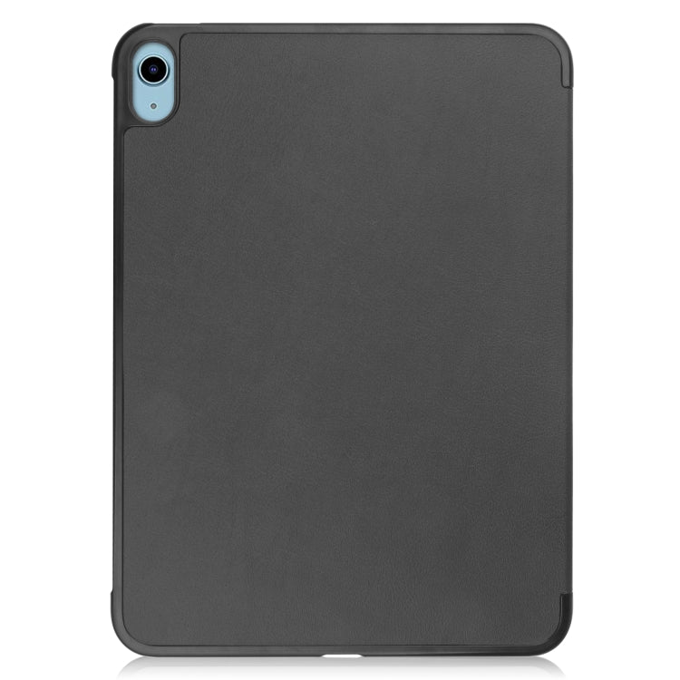 Solid Color Custer Texture Leather Tablet Case For iPad 10th Gen 10.9 2022 / 2025 (Black) - free shipping - PMC TechLife - Order now!