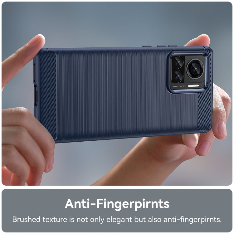 For Motorola Moto X30 Pro/Edge 30 Ultra Brushed Texture Carbon Fiber TPU Phone Case(Blue) - free shipping - PMC TechLife - Order now!