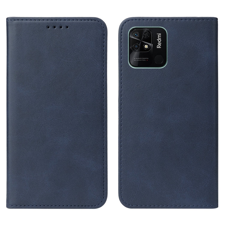 For Xiaomi Redmi 10C Magnetic Closure Leather Phone Case(Blue) - free shipping - PMC TechLife - Order now!