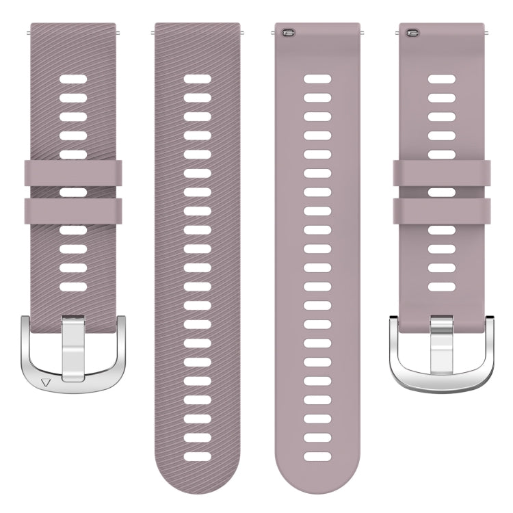 For Xiaomi Haylou Solar LS01 19mm Cross Textured Silicone Watch Band(Purple) - free shipping - PMC TechLife - Order now!