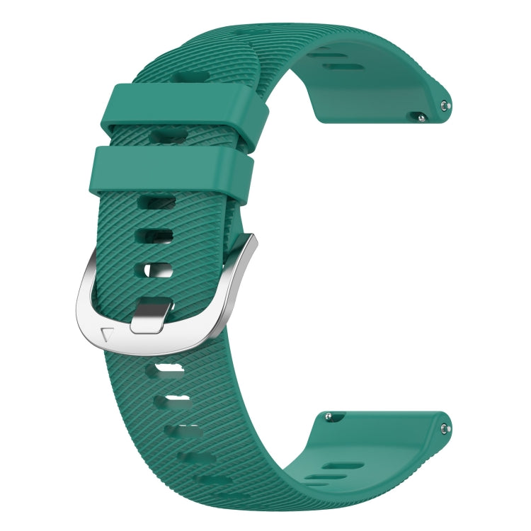 For Xiaomi Haylou Solar LS01 19mm Cross Textured Silicone Watch Band(Pine Green) - free shipping - PMC TechLife - Order now!