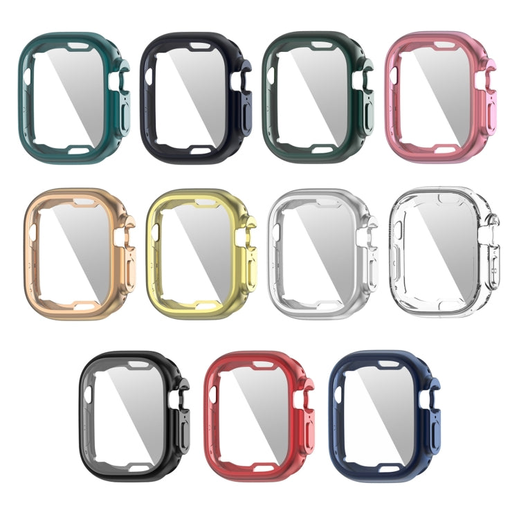 PET Film TPU Watch Case For Apple Watch Ultra 49mm / Ultra 2 49mm(Silver) - Watch Cases by PMC TechLife | Online Shopping South Africa | PMC TechLife | Buy Now Pay Later Mobicred