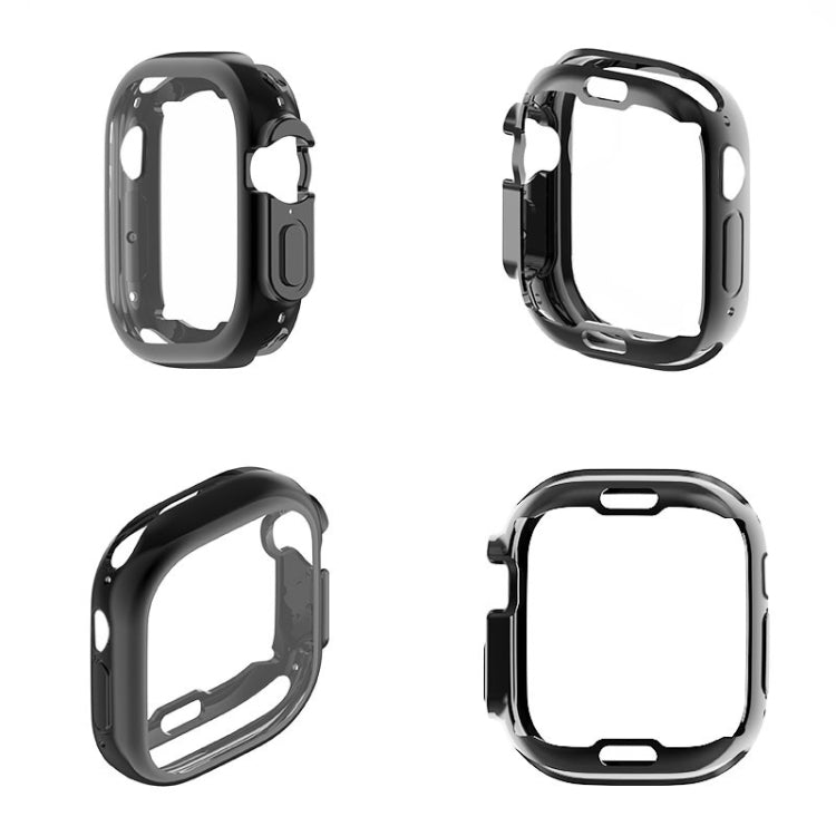 PET Film TPU Watch Case For Apple Watch Ultra 49mm / Ultra 2 49mm(Silver) - Watch Cases by PMC TechLife | Online Shopping South Africa | PMC TechLife | Buy Now Pay Later Mobicred