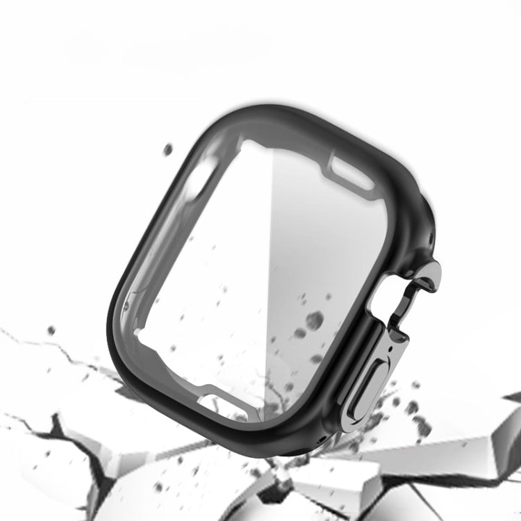 PET Film TPU Watch Case For Apple Watch Ultra 49mm / Ultra 2 49mm(Silver) - Watch Cases by PMC TechLife | Online Shopping South Africa | PMC TechLife | Buy Now Pay Later Mobicred