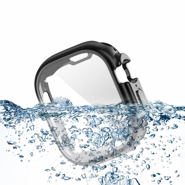 PET Film TPU Watch Case For Apple Watch Ultra 49mm / Ultra 2 49mm(Silver) - Watch Cases by PMC TechLife | Online Shopping South Africa | PMC TechLife | Buy Now Pay Later Mobicred