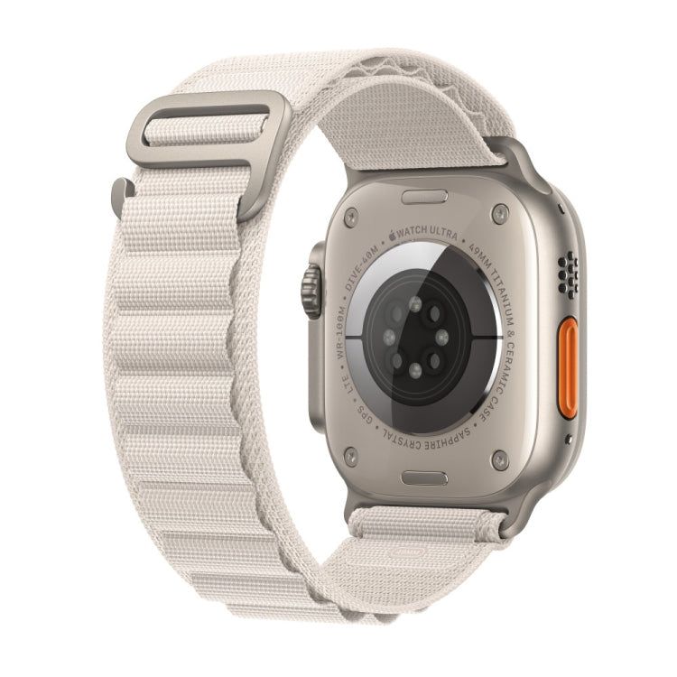Nylon Loop Watch Band For Apple Watch 46mm / 49mm / 45mm / 44mm(Starlight) - Watch Bands by PMC TechLife | Online Shopping South Africa | PMC TechLife | Buy Now Pay Later Mobicred