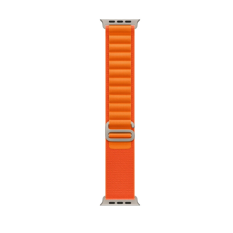 Nylon Loop Watch Band For Apple Watch 46mm / 49mm / 45mm / 44mm(Orange) - Watch Bands by PMC TechLife | Online Shopping South Africa | PMC TechLife | Buy Now Pay Later Mobicred