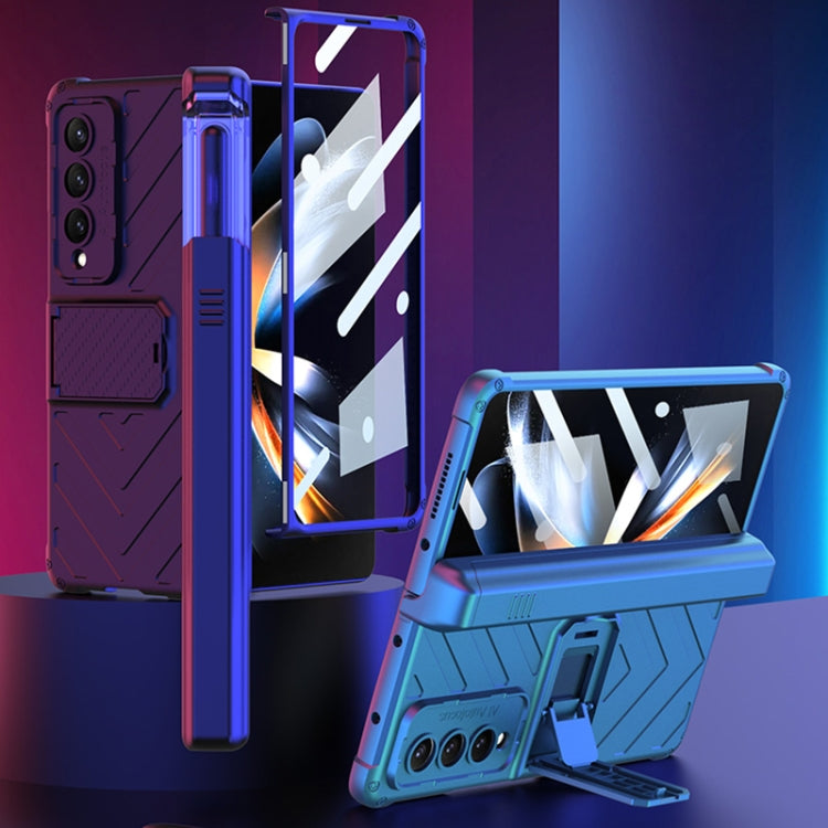 For Samsung Galaxy Z Fold4 GKK Integrated Magnetic Armor Flip Phone Case With Pen Box(Black) - free shipping - PMC TechLife - Order now!