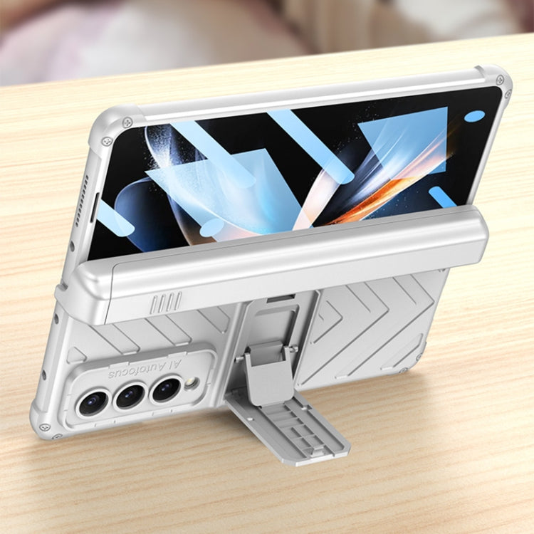 For Samsung Galaxy Z Fold4 GKK Integrated Magnetic Armor Flip Phone Case With Pen Box(Black) - free shipping - PMC TechLife - Order now!