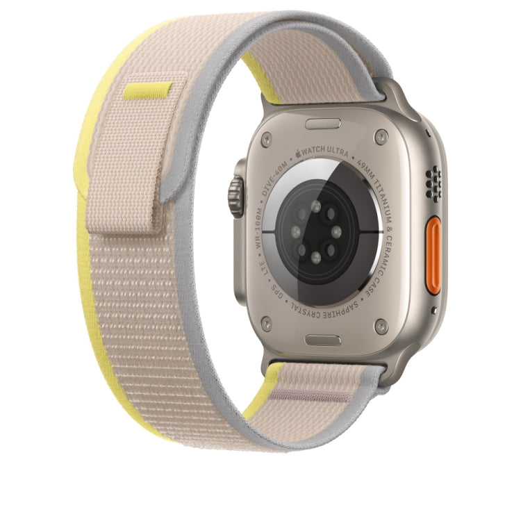 Nylon Watch Band For Apple Watch 46mm / 49mm / 45mm / 44mm(Beige) - Watch Bands by PMC TechLife | Online Shopping South Africa | PMC TechLife | Buy Now Pay Later Mobicred