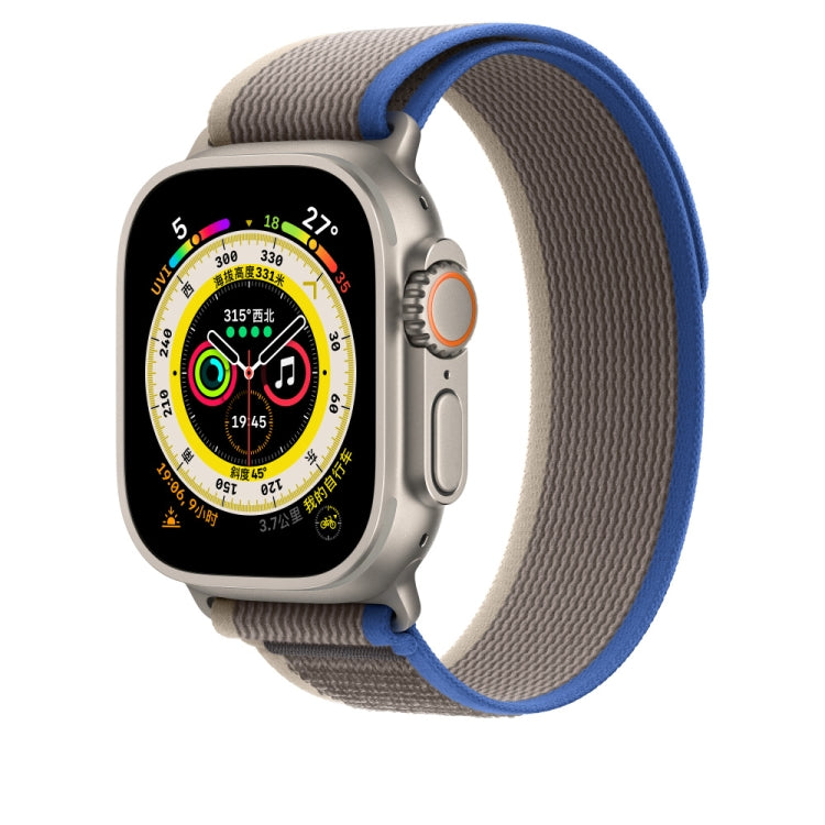 Nylon Watch Band For Apple Watch 46mm / 49mm / 45mm / 44mm(Grey) - Watch Bands by PMC TechLife | Online Shopping South Africa | PMC TechLife | Buy Now Pay Later Mobicred