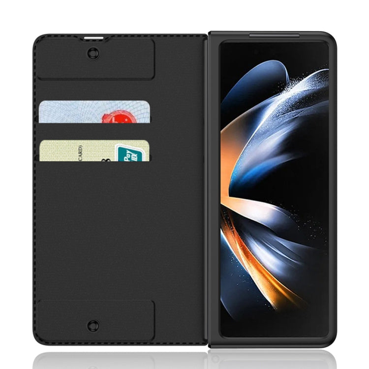 For Samsung Galaxy Z Fold4 GKK Armor Flip Leather Phone Case with Pen Slots(Carbon Fiber Texture) - Galaxy Z Fold4 5G Cases by GKK | Online Shopping South Africa | PMC TechLife | Buy Now Pay Later Mobicred