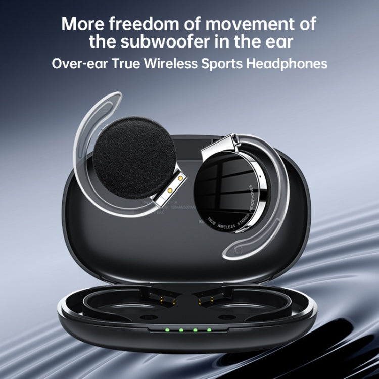 T&G F2 Ear Mount Waterproof Wireless Bluetooth Noise Reduction Earphone, Waterproof Level: IPX5(Black) - Bluetooth Earphone by T&G | Online Shopping South Africa | PMC TechLife | Buy Now Pay Later Mobicred