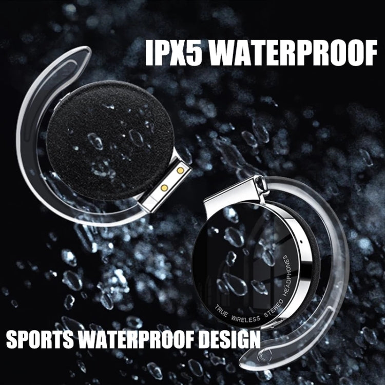 T&G F2 Ear Mount Waterproof Wireless Bluetooth Noise Reduction Earphone, Waterproof Level: IPX5(Black) - Bluetooth Earphone by T&G | Online Shopping South Africa | PMC TechLife | Buy Now Pay Later Mobicred