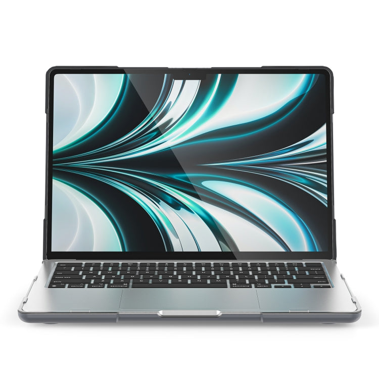 For MacBook Air 13.6 inch A2681 2022 / M3 2024 A3113 / M4 2025 A3240 TPU + PC Two-color Anti-fall Laptop Protective Case(Grey) - MacBook Air Cases by PMC TechLife | Online Shopping South Africa | PMC TechLife | Buy Now Pay Later Mobicred