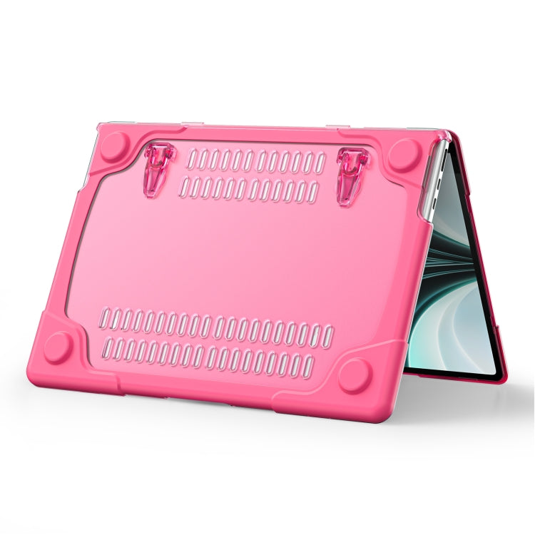 For MacBook Air 13.6 inch A2681 2022 TPU + PC Two-color Anti-fall Laptop Protective Case(Rose Red) - MacBook Air Cases by PMC TechLife | Online Shopping South Africa | PMC TechLife
